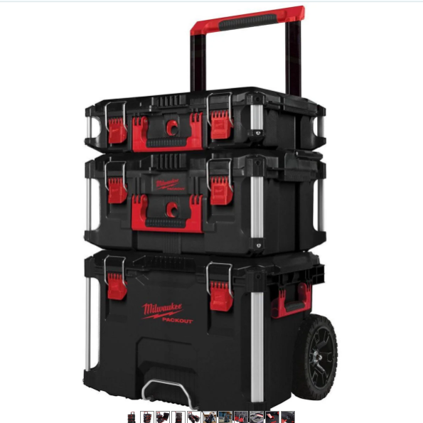 Milwaukee Packout Trolley Toolbox 3 Piece Set 4932464244