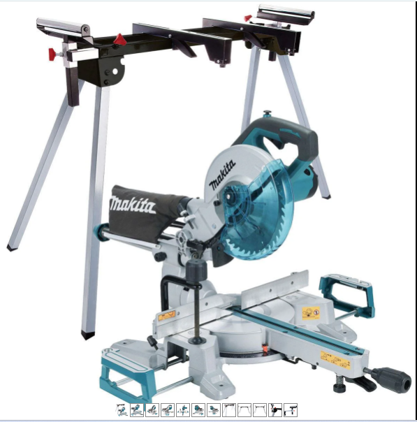 Makita LS0816F/2 216mm Slide Compound Mitre Saw 240V with Folding Stand